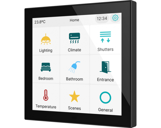 Zennio KNX CX40 Capacitive touch panel 4 inch display ZVICX40A