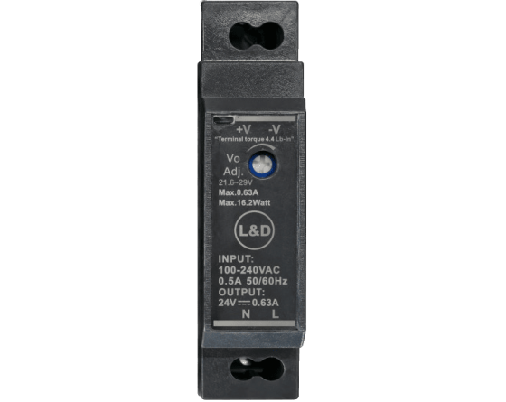 L&D Rail Din 24V DC 0,63A Power supply HDR-15-24