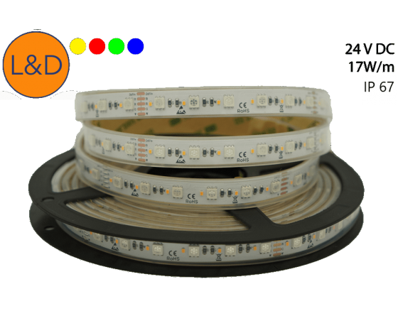 IP67 17W/m RGBWW LED strip - strips - Lighting - Light & Domotique