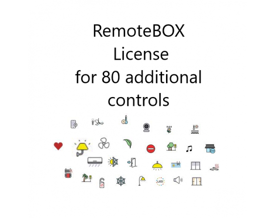 Zennio RemoteBox License for 80 additional controls - ZLICRB80V