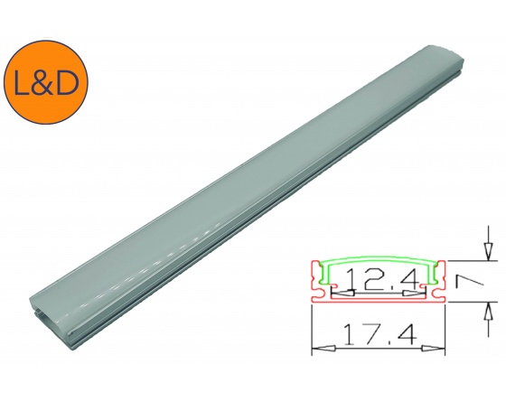 Profilé aluminium encastrable pour ruban LED