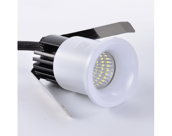 LEDLUX Mini spot LED encastrable rond 3 W AC/DC 12 V DC 24 V trou