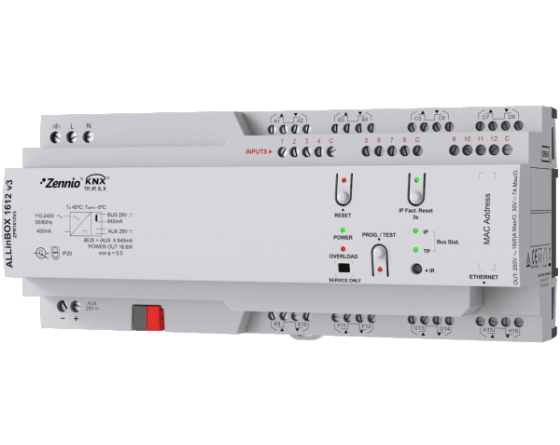 Zennio ALLinBOX 1612 v3 Multifunction device - ZPR1612V3
