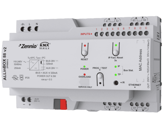 Zennio ALLinBOX 88 v2 Multifunction device - ZPR88V2