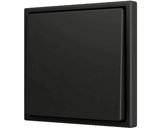 Zennio 1 key tilt cover Soft push button Anthracite black - ZS70CSOFT11A - ZS70CSOFT12A