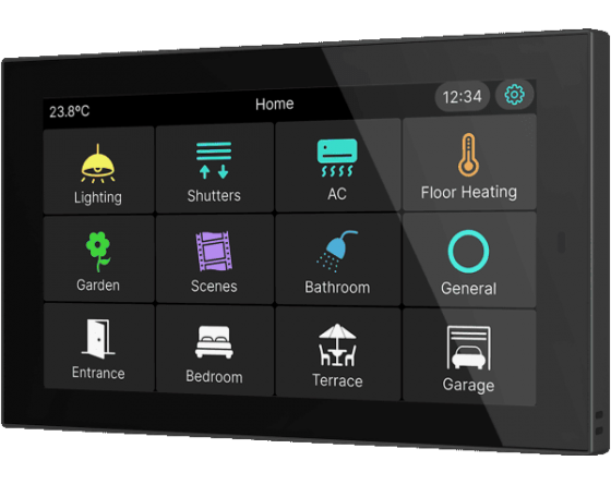 Zennio CX50 KNX touch panel 5”  ZVICX50A Anthracite black