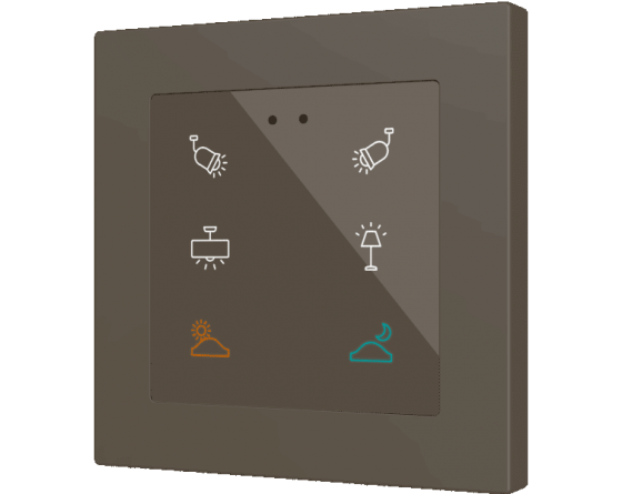 Zennio Flat RGB 55 6 keys - ZVIFR55X6