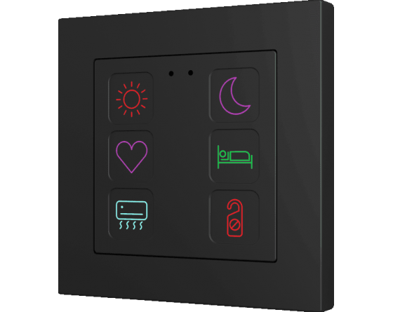 Zennio Tecla RGB 55  6 button customizable - ZVITR55x6