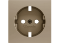 Zennio ZS55.Cover for mechanism  Schuko socket 16 A  55 x 55 mm - 830000405- 830000406 - 830000409 - 830000404