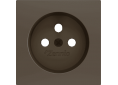 Zennio ZS55.Cover for mechanism  French socket 55 x 55 mm - 830000603 - Mocha