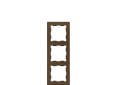 Zennio ZS55.cadre - 3 modules - Mocha - 980000303