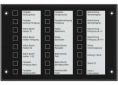 JUNG Glass Panel with 24 push-button sensor-IP54-KNX with status LED-MBT2424SW