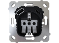 Zennio ZS70 and ZS55 - Schuko Socket with USB C + A - ZSISC2US