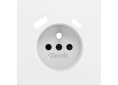 Zennio ZS70.Enjoliveur/Cache pour Prise française avec USB C + A 70 x 70 mm - ZS70CF2USMW-Blanc mat