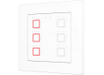Zennio Tecla RGB 55  6 button white - ZVITR55x6W