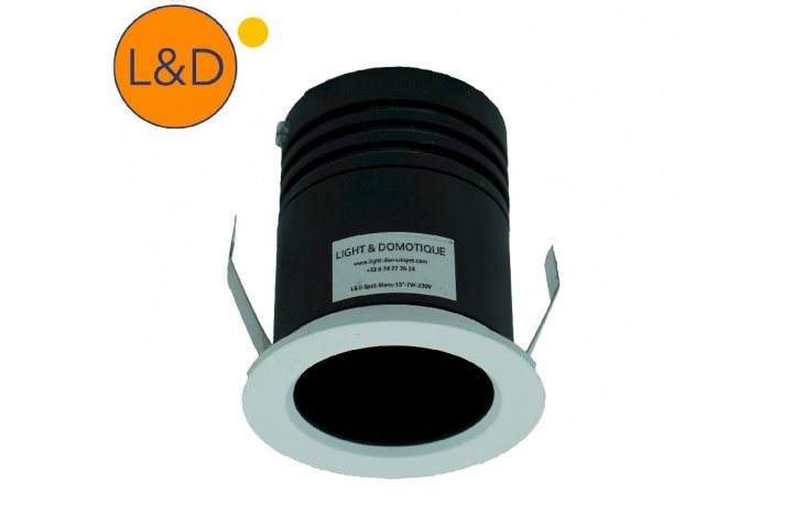 Recessed LED spot - White - 15° - 7W - AC230V