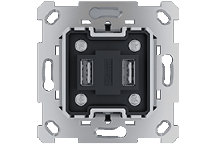 Zennio ZS55 - mechanism Dual USB Charger  - 8300007