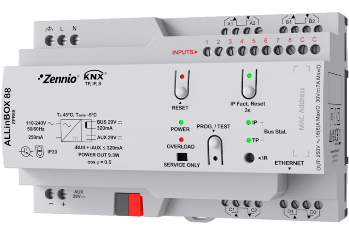 Zennio ALLinBOX 88 Multifunction device - ZPR88