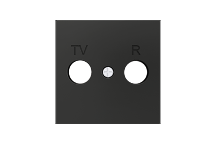 Zennio ZS55.Cover for mechanism  TV-R/SAT aerial socket  55 x 55 mm - 830001505- 830001506 - 830001509