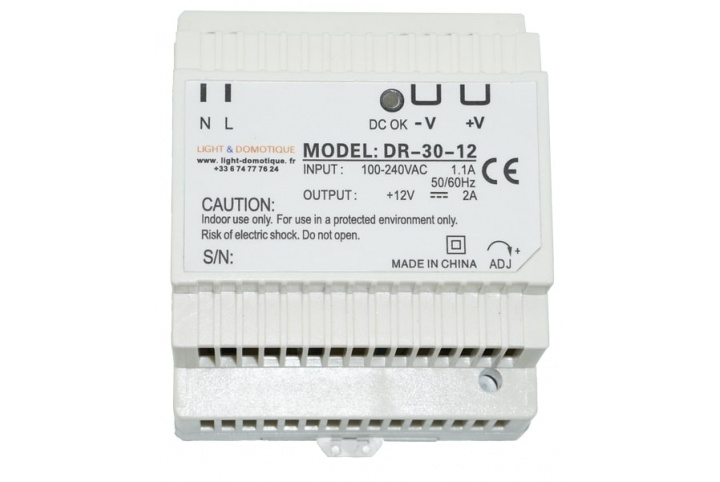 L&D Din Rail 12V DC 2A Power supply DR-30-12