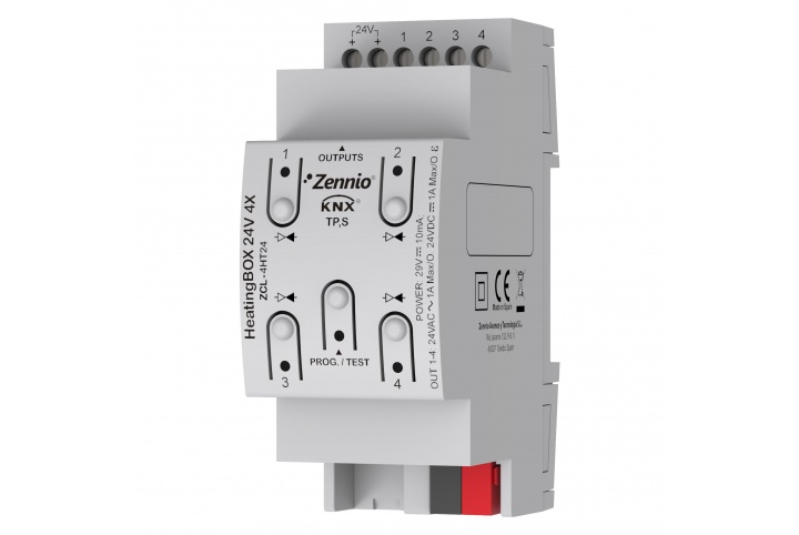 Zennio HeatingBOX 24V 4X Heating actuator ZCL-4HT24