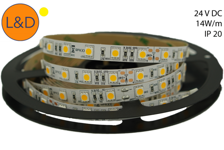 IP20 14W/m Warm white LED strip