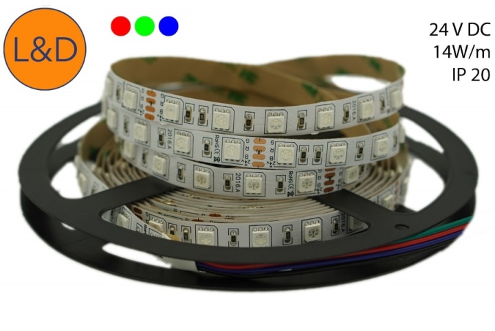 IP20 14W/m RGB LED strip