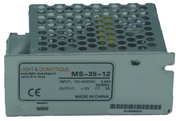 L&D 12V DC 35W 3A power supply MS-35-12