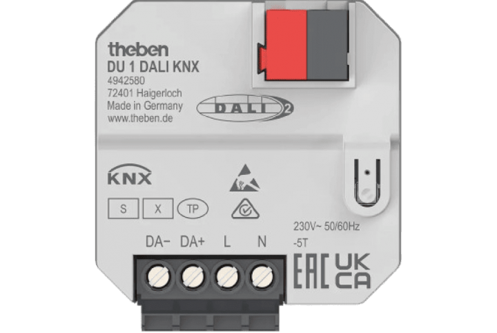 Theben - Flush-mounted 1-way DALI actuator- 4942580 - DU 1 DALI KNX