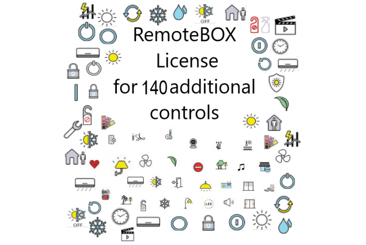 Zennio RemoteBox License for 140 additional - controls - ZLICR240V