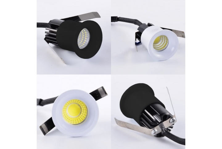 Mini Spotlight - Flush mounted - 40° - AC 230V