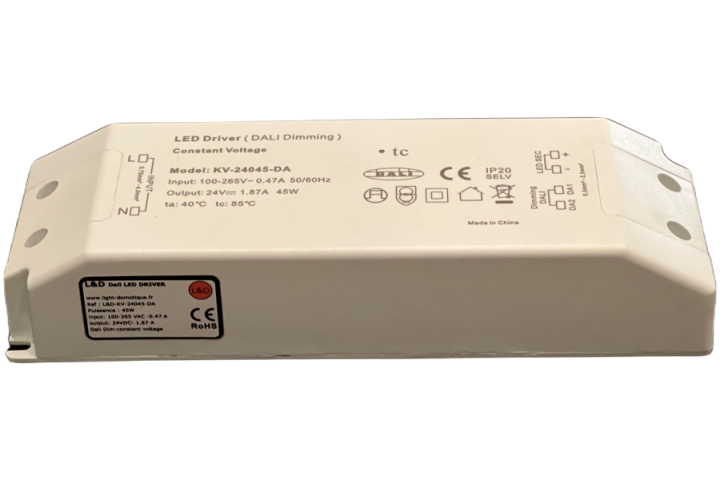 Dimmable DALI driver  - constant Voltage - KV-24045-DA