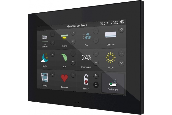 Zennio Z70 v2 Color capacitive touch panel with 7" display ZVIZ70V2