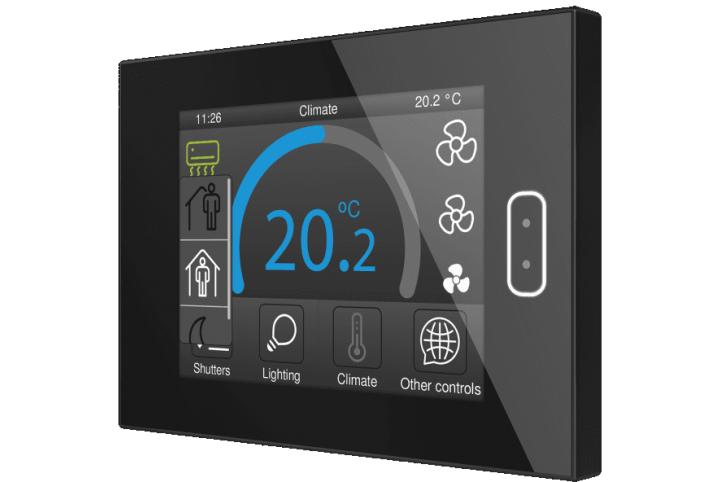 Zennio Z40 Capacitive touch panel with a 4.1” display ZVIZ40