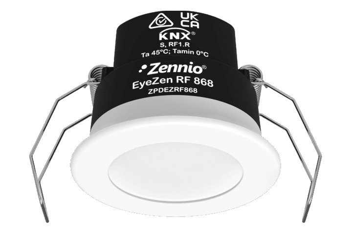 Zennio EyeZen IN KNX RF motion detector for ceiling mounting (868 MHz) ZPDEZRF868W