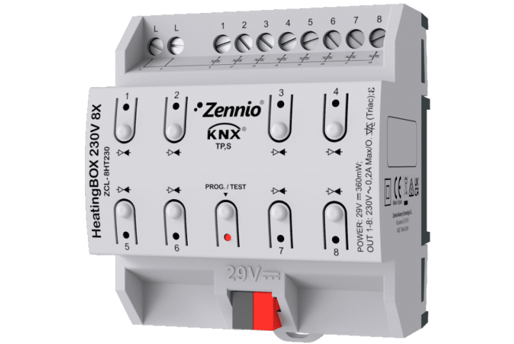 Zennio HeatingBOX 24V 8X Heating actuator ZCL-8HT24