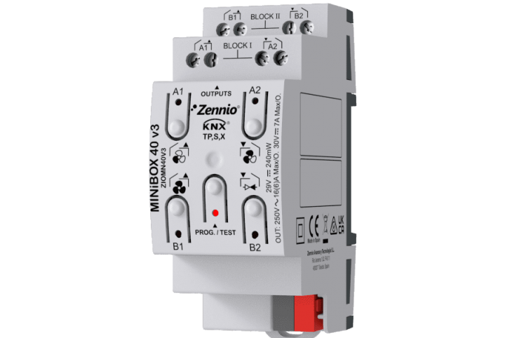 Zennio MINiBOX 40 V3 - Actuator 4 outputs KNX ZIOMN40V3