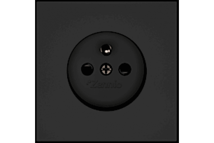 Zennio ZS70.French socket cover 70 x 70 mm – ZS70CFSA - ZS70CFSS - ZS70CFSMW - ZS70CFSC - ZS70CFSM