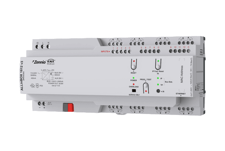 Zennio ALLinBOX 1612 v3 Multifunction device - ZPR1612V3