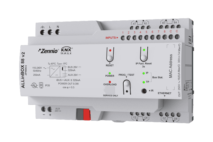 Zennio ALLinBOX 88 v2 Multifunction device - ZPR88V2