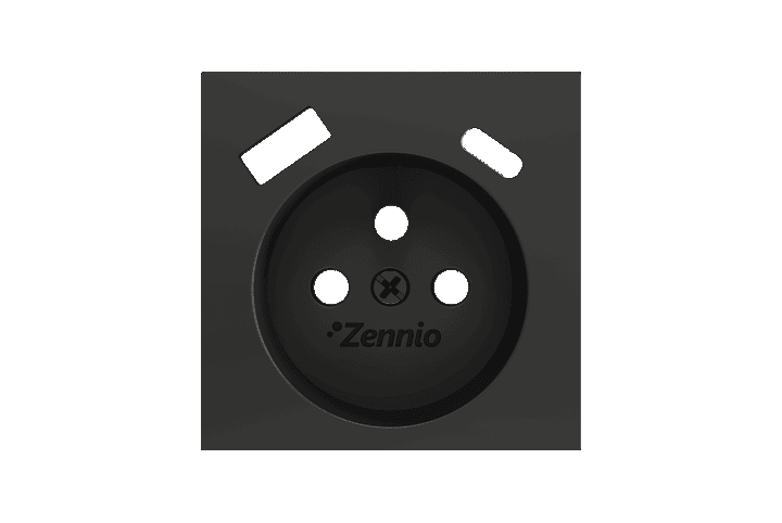 Zennio ZS55.French socket cover with USB C + A 55 x 55 mm – ZS55CF2USA - ZS55CF2USS - ZS55CF2USMW - ZS55CF2USC - ZS55CF2USM