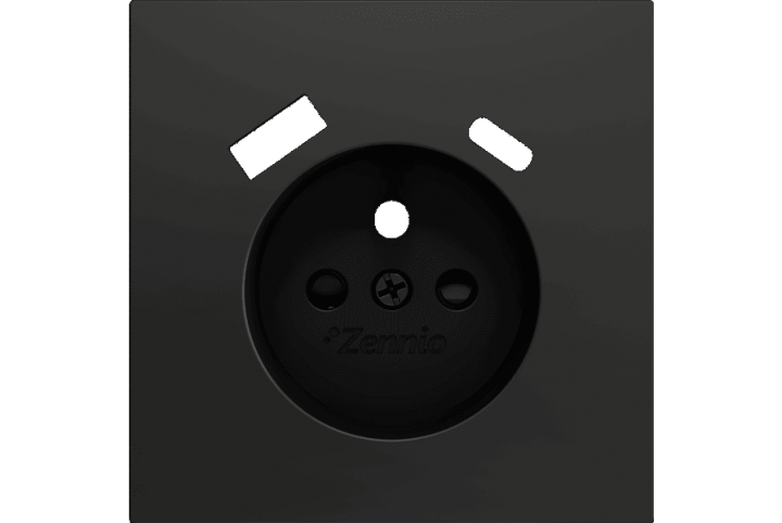 Zennio ZS70.French socket cover with USB C + A 55 x 55 mm – ZS70CF2USA - ZS70CF2USS - ZS70CF2USMW - ZS70CF2USC - ZS70CF2USM