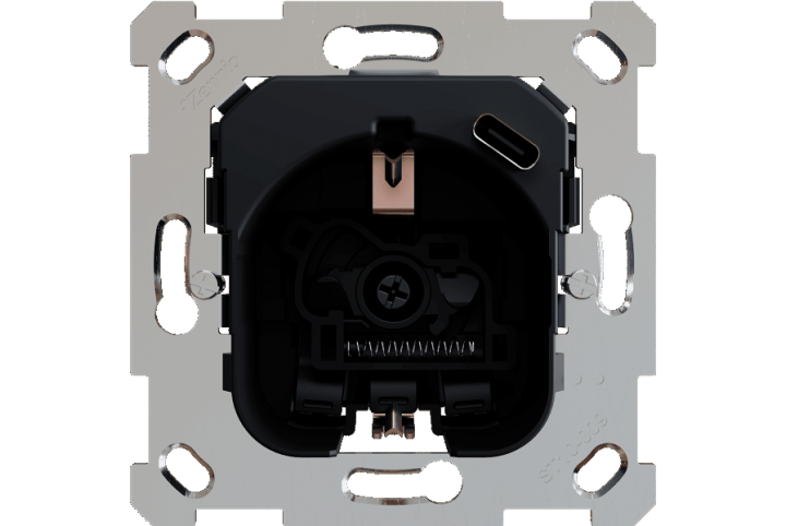 Zennio ZS70 and ZS55 - Schuko Socket with USB C - ZSIF1US