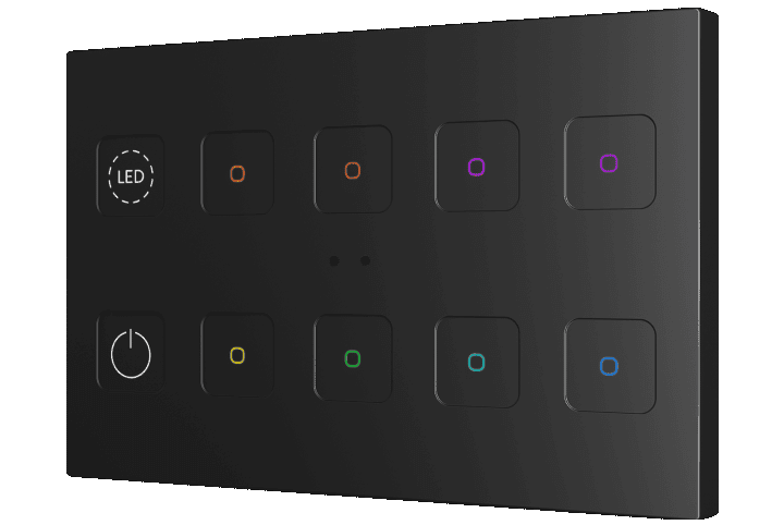 Zennio Tecla RGB XL 4/6/8/10 keys - ZVITRXL